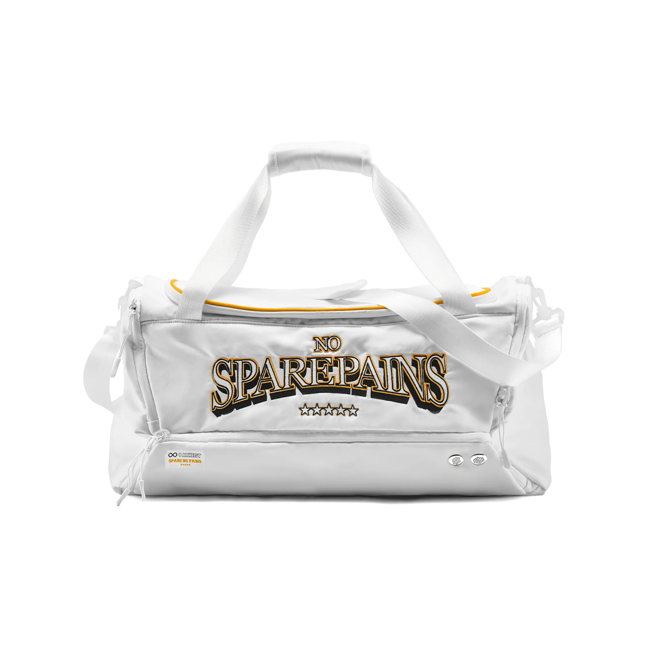 8atheist Полиэстер Баскетбольная Сумка Через плечо Портативная Спортивная Сумка Большая Унисекс Белая