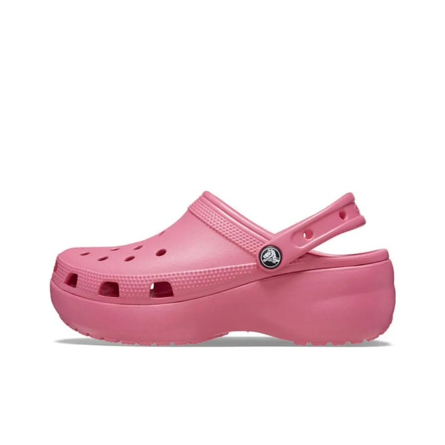 Crocs Classic Platform Clog Сабо 4,1cm Женские Розовый