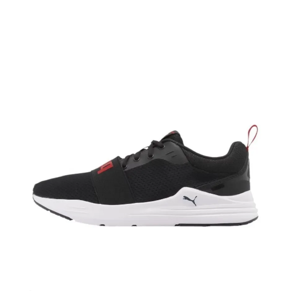 PUMA Wired Run 'Black High Risk Red'