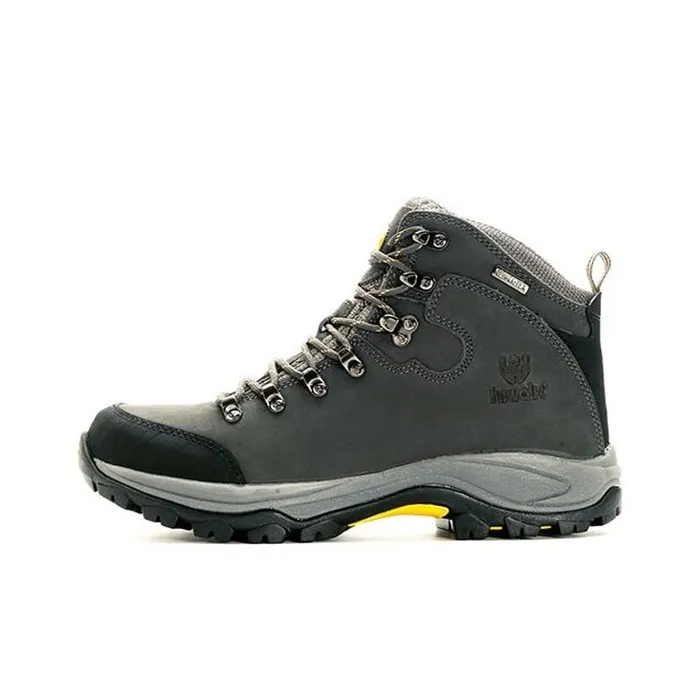 HIWALK Wear Resistant Water Resistant Slip Resistant Mid Top Outdoor Shoes Men's Gray