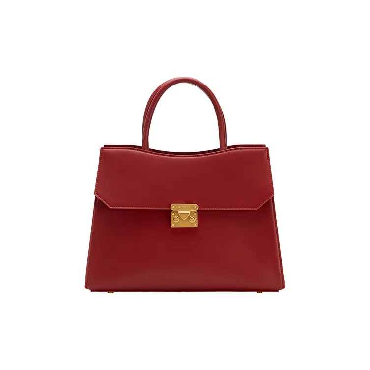 Simedin Коровья кожа Сумка Стандартная Женская Премиум Красный