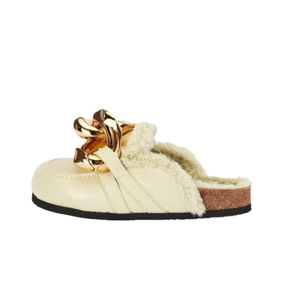 JW Anderson Leather Chain Mules Women's