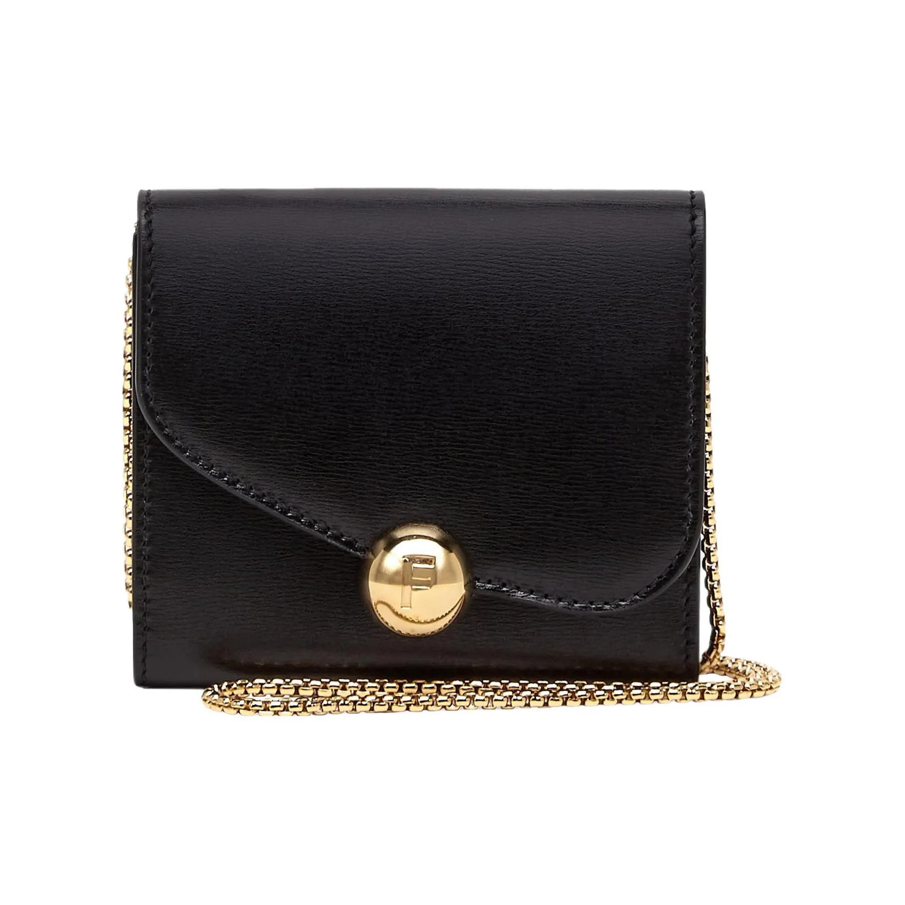 FERRAGAMO Palm Телячья кожа Кошелек Стандартный Женские Черный