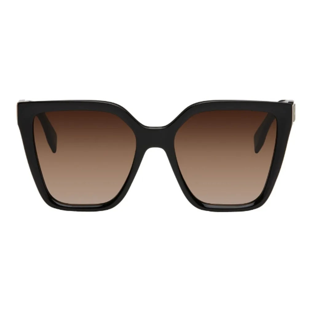 FENDI Ацетат Нерегулярная форма Солнцезащитные очки Женские Черный