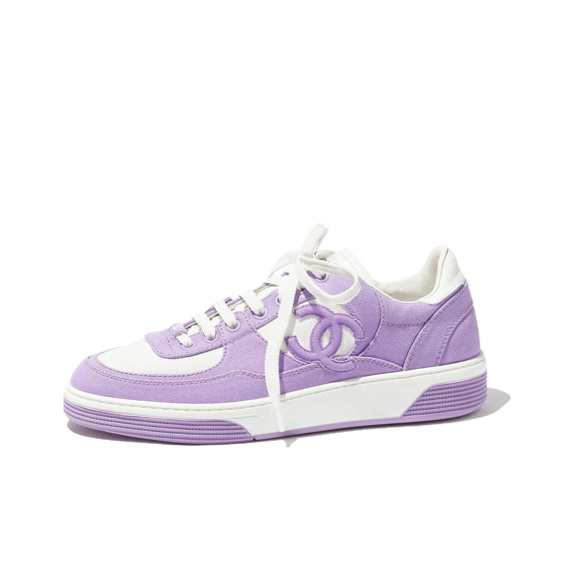 CHANEL Low Top Skateboard Shoes Women's Light Purple