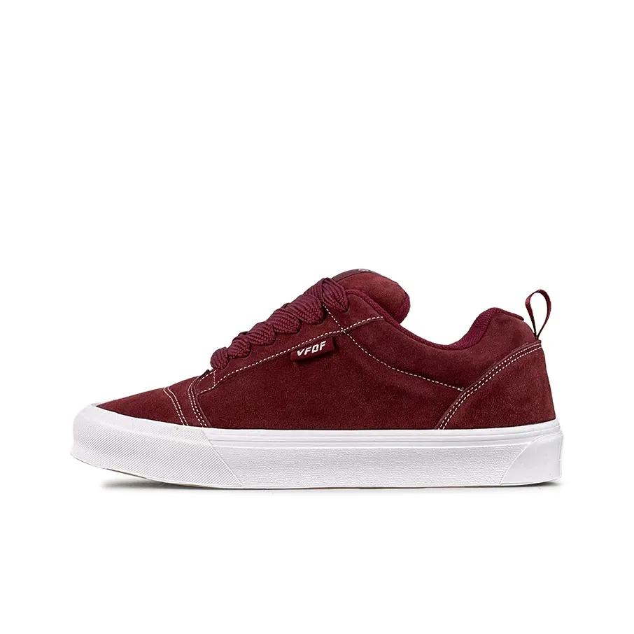 VFDF Slip-resistant Abrasion-resistant Low-top Skateboard Shoes Unisex Burgundy VFDF Противоскользящие Аbrasion-resistant Низкие Кроссовки для скейтбординга Унисекс Бордовый