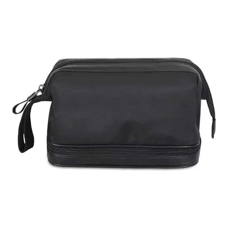 BJIAX Oxford And Microfiber Material Travel Bags Shower Bag Makeup Bag Toiletry Bag Medium Size Unisex Black