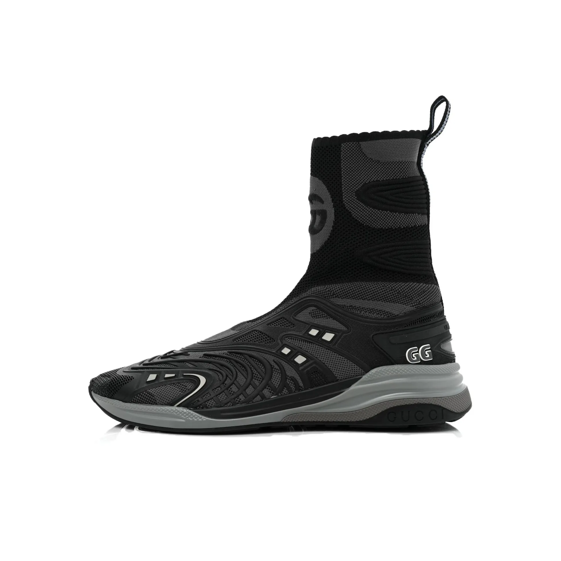 GUCCI Устойчивый к истиранию высокий топ повседневный женский черный