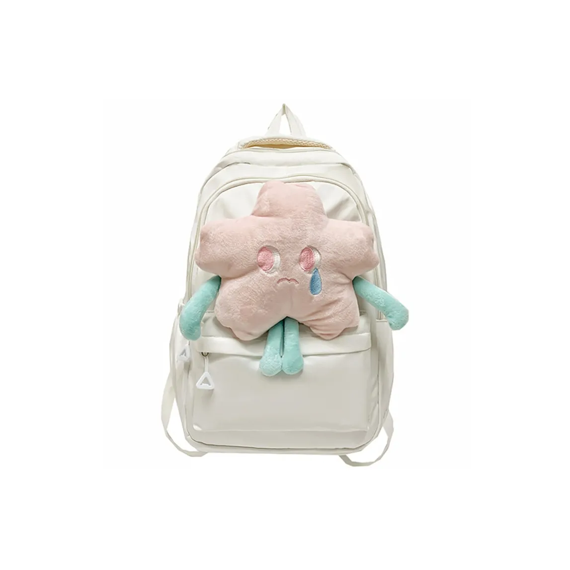 PINK·LAND Нейлон Рюкзак Средний Женские Белый Розовый Зеленый Желтый