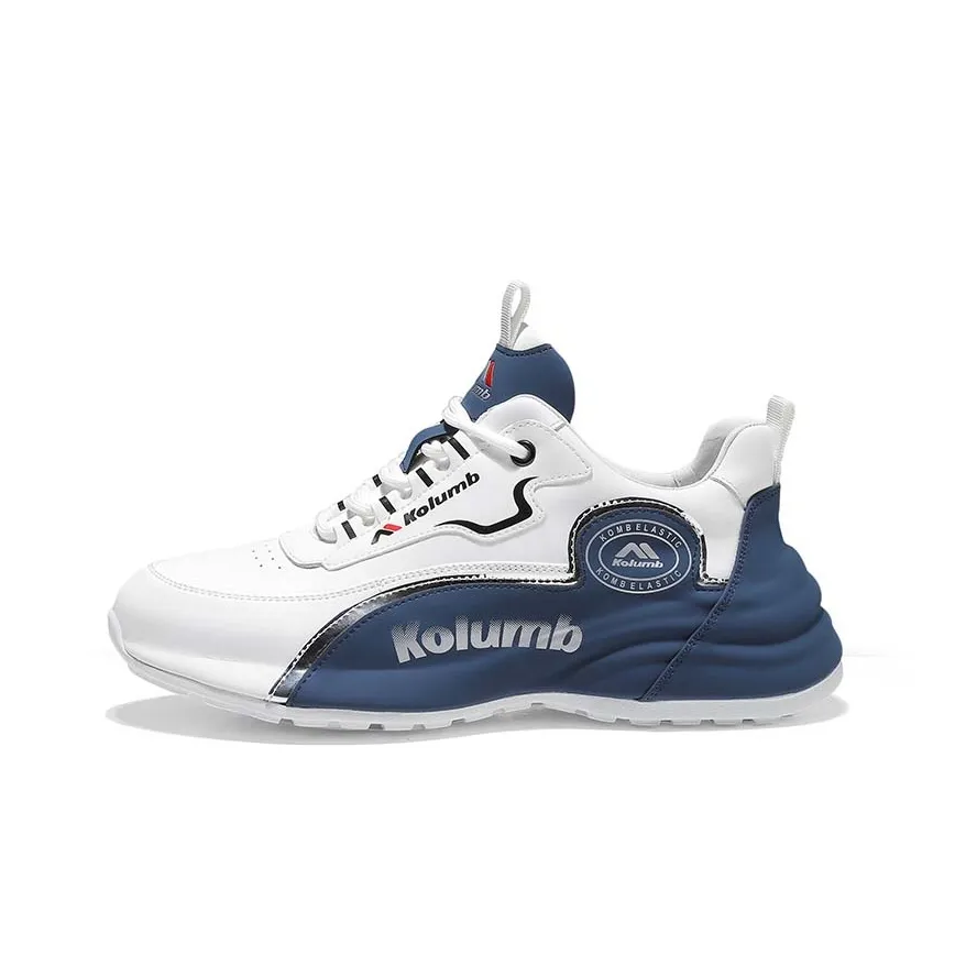 KOLUMB Амортизация Устойчивый к истиранию Дышащий Низкий Верх Casual Мужской Белый Синий