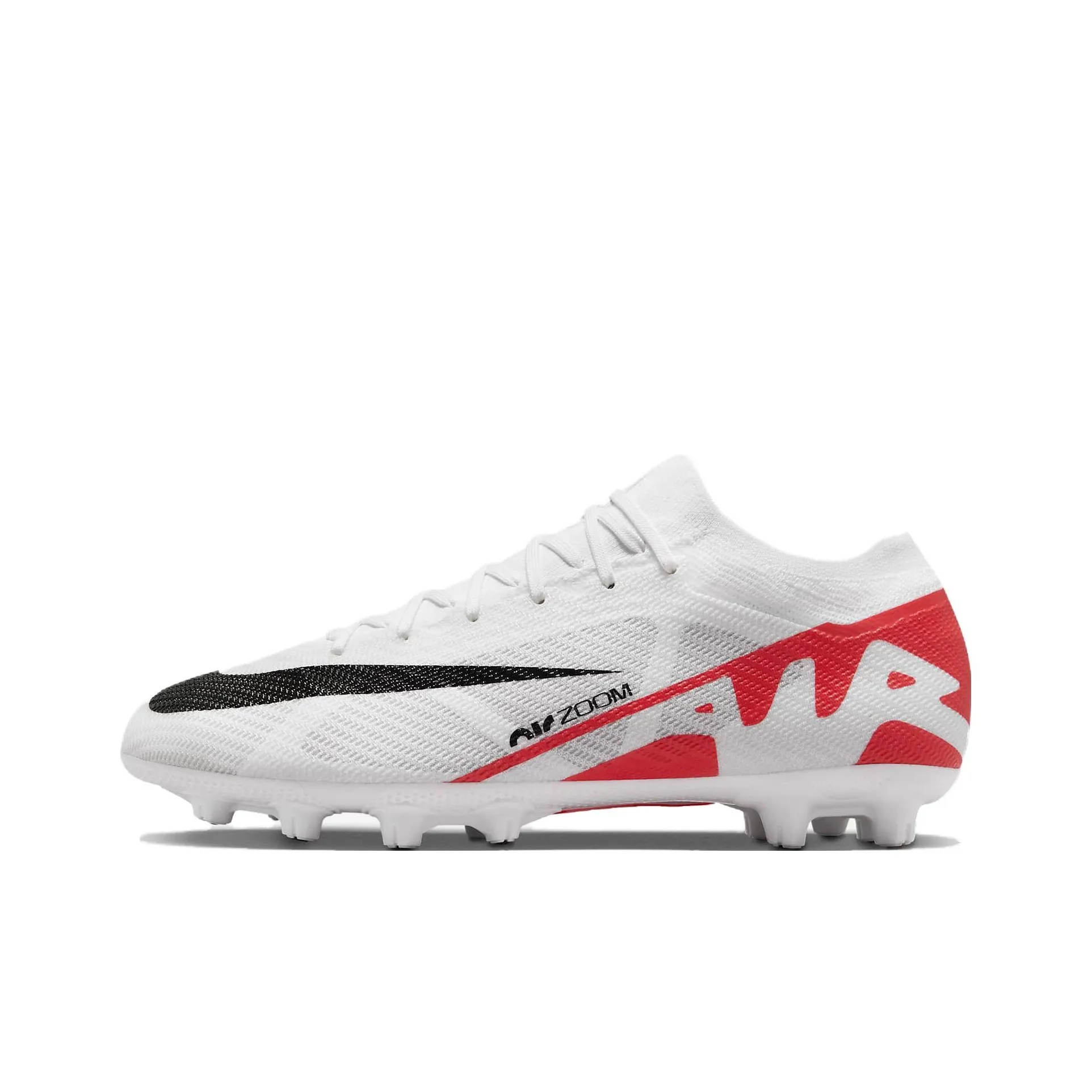 Nike Mercurial Vapor 15 HG Твердый Ground Устойчивые к истиранию Футбольные бутсы Унисекс Белый Красный