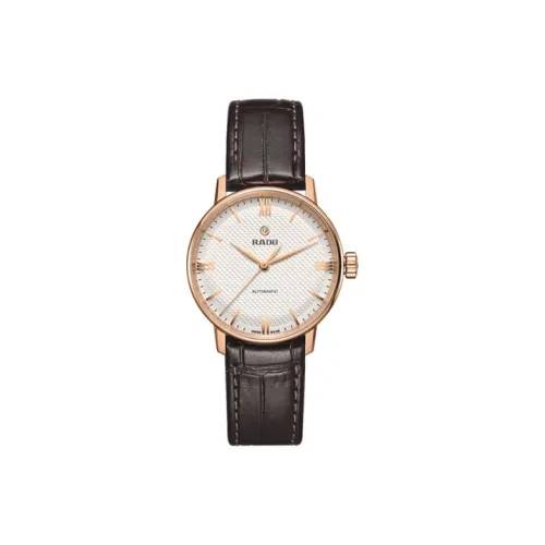 RADO Автоматический Механический Movement Женские Crystal Sparkle Collection Часы 31,8mm*9,7mm Белый