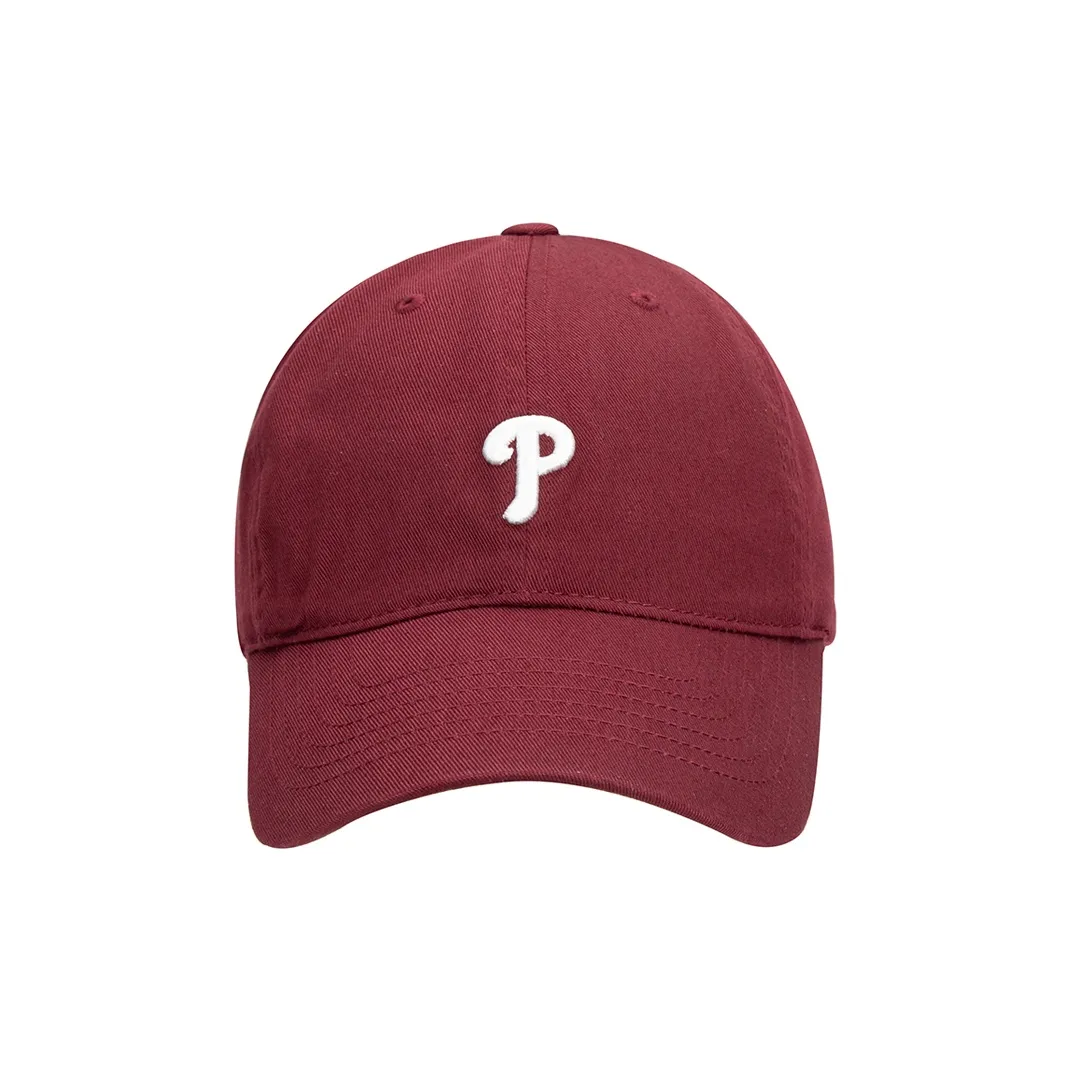 MLB Хлопковые кепки унисекс бордового цвета