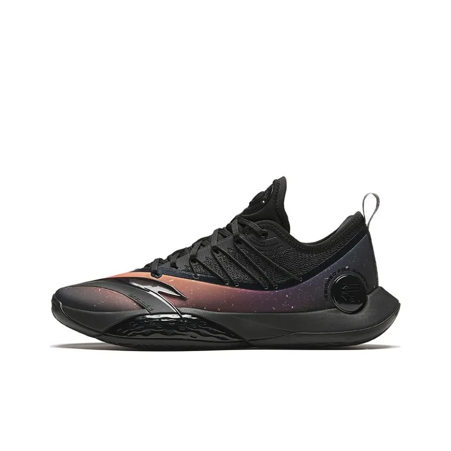 Anta Skyline 2 Anti-Slip Wear-Resistant Low-Top Basketball Shoes Men's Black