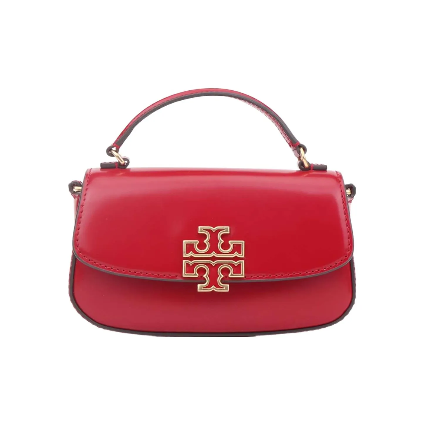 TORY BURCH Britten Коровья кожа Сумка через плечо Сумка Мини Женская Красная