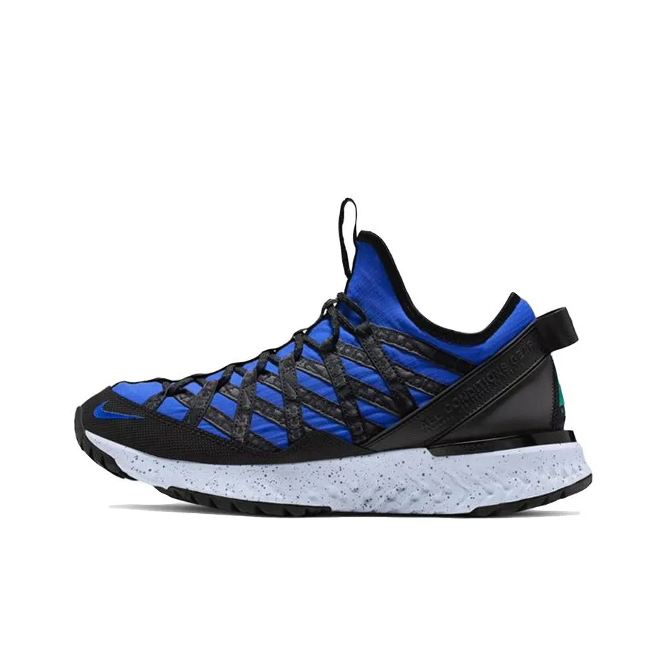 Nike ACG REACT TERRA GOBE The Abyss Нескользящий Легкий Низкий Топ Уличная Обувь Унисекс Синий Черный