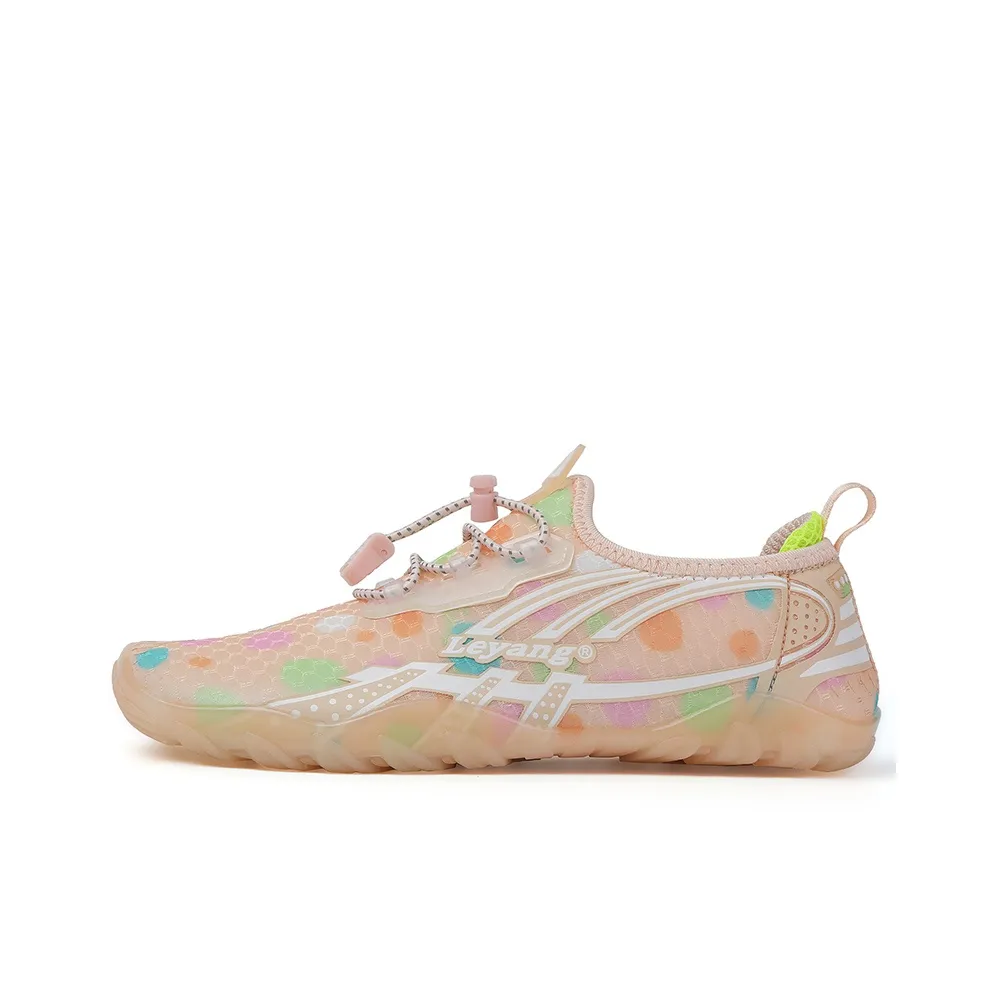Leyang Low Top Training Shoes Women's Colorful Pool Apricot