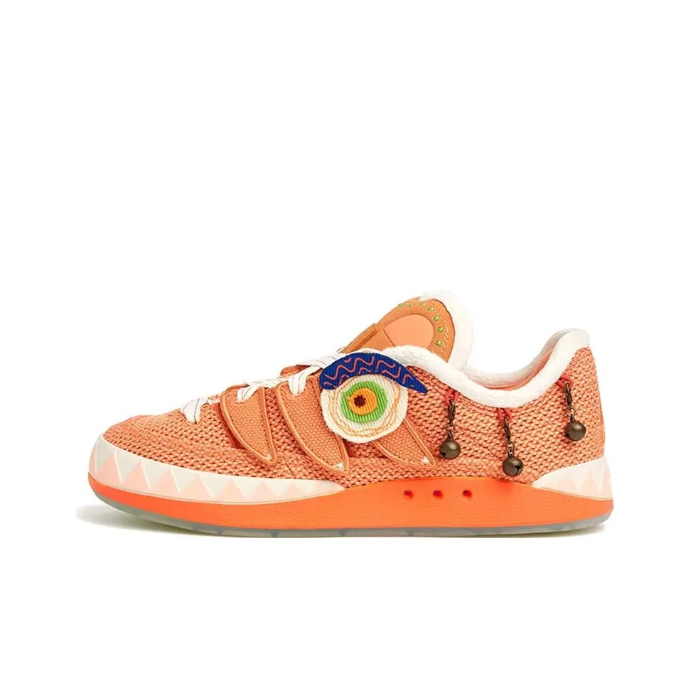 Melting Sadness x Adidas Originals Adimatic Slip-Resistant Abrasion-Resistant Low Top Skateboard Shoes Unisex Orange