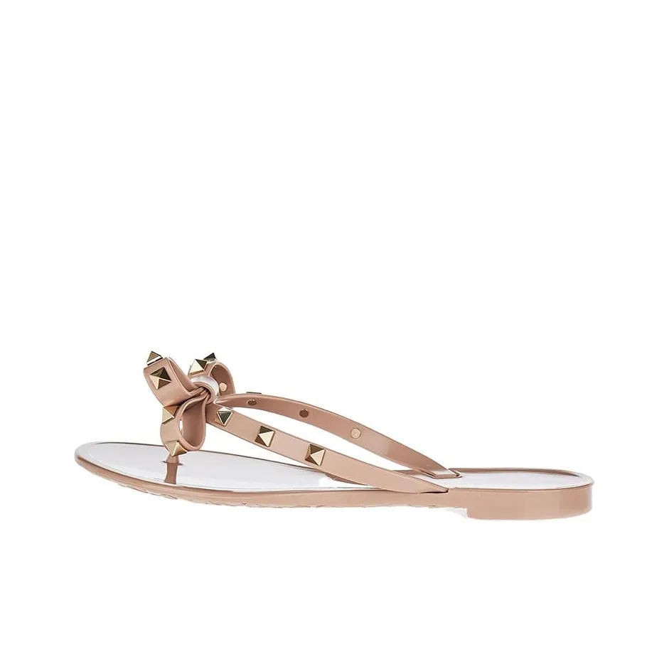 Valentino Rockstud Slip Resistant Stylish Sandal Women's Pink