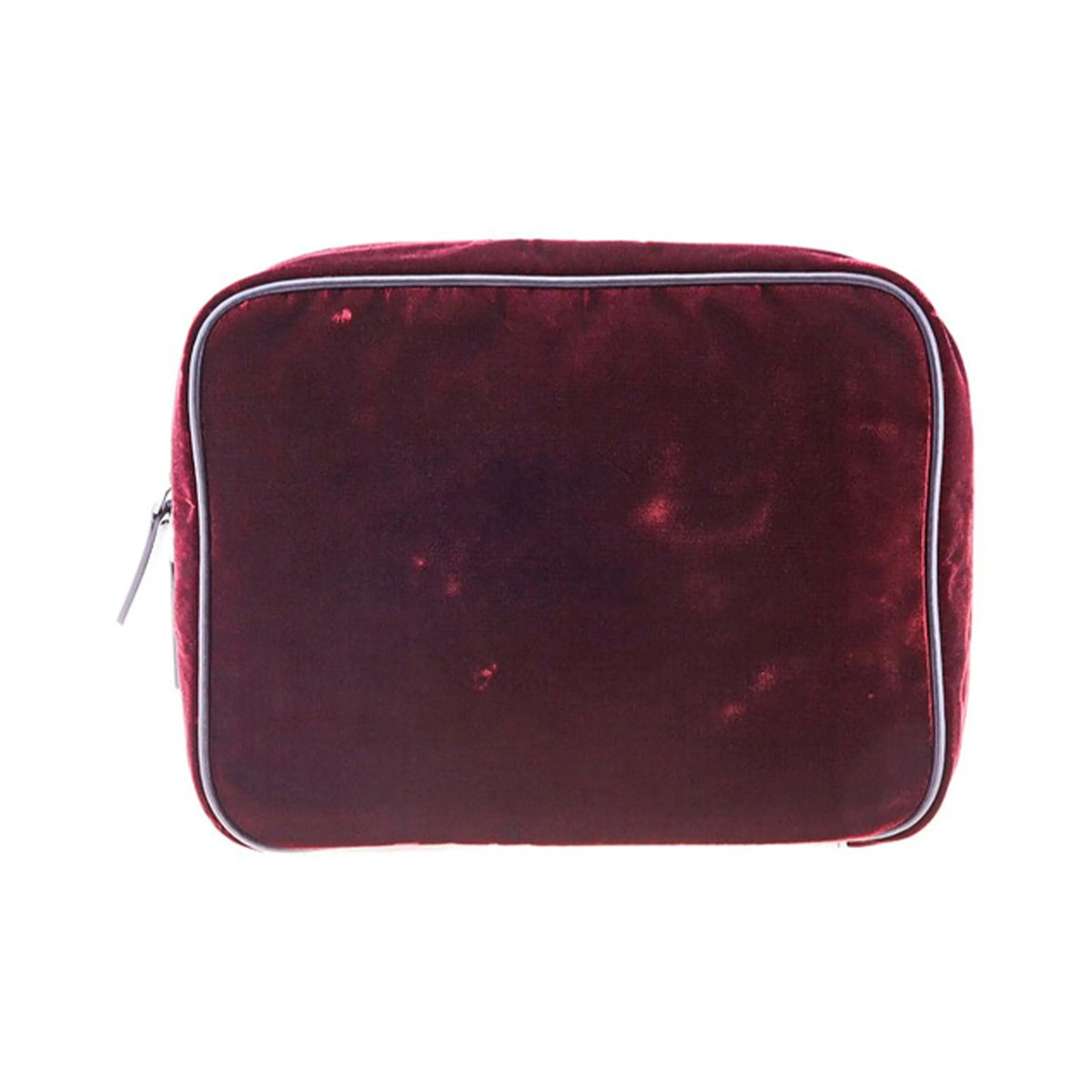 EMPORIO ARMANI Velvet One Shoulder Crossbody Clutch Trumpets Men's Red