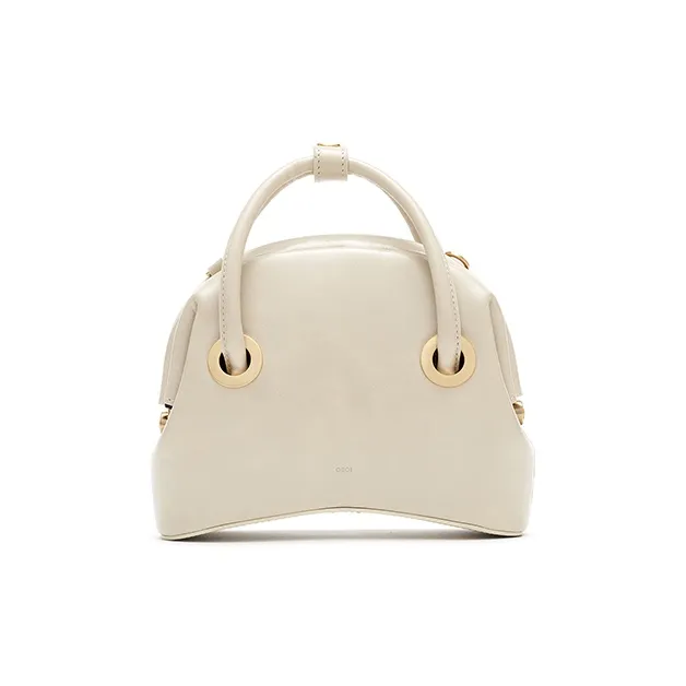 OSOI CIRCLE MINI Leather One Shoulder Handbag Crossbody Bag Women's Beige