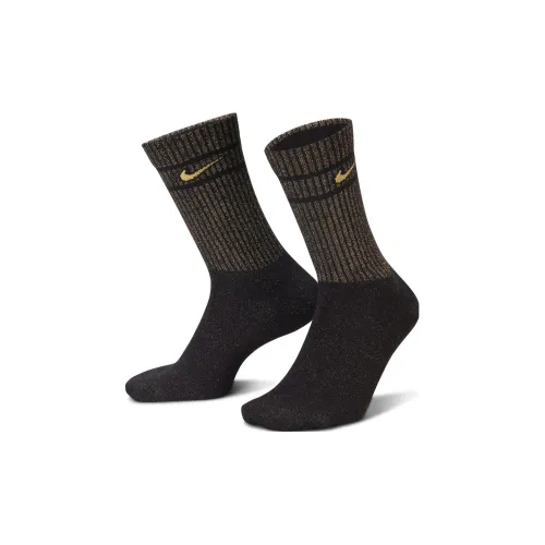 NIKE Черные 2 шт Унисекс MID Носки до икры