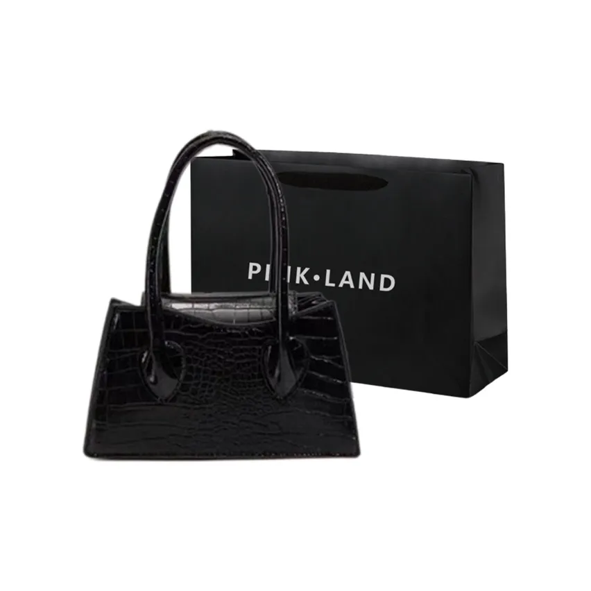 PINK·LAND ПУ (полиуретан) Сумка Женская Черный Белый Розовый