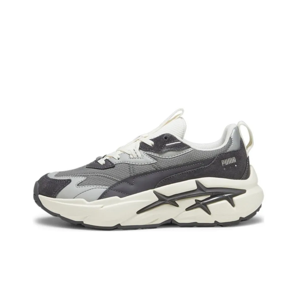PUMA Spina Nitro Tonal Low Топ Кэжуал Женский Серый Белый