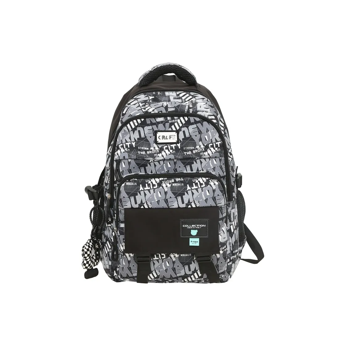 KAKAXI Nylon Рюкзак Ноутбук Сумка Стандартная Унисекс Черный Светло-Синий Темно-Синий Белый