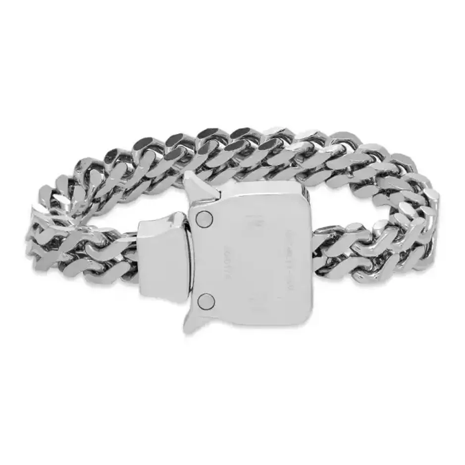 1017 ALYX 9SM совместный бренд Brass Bracelets Мужской Серебряный