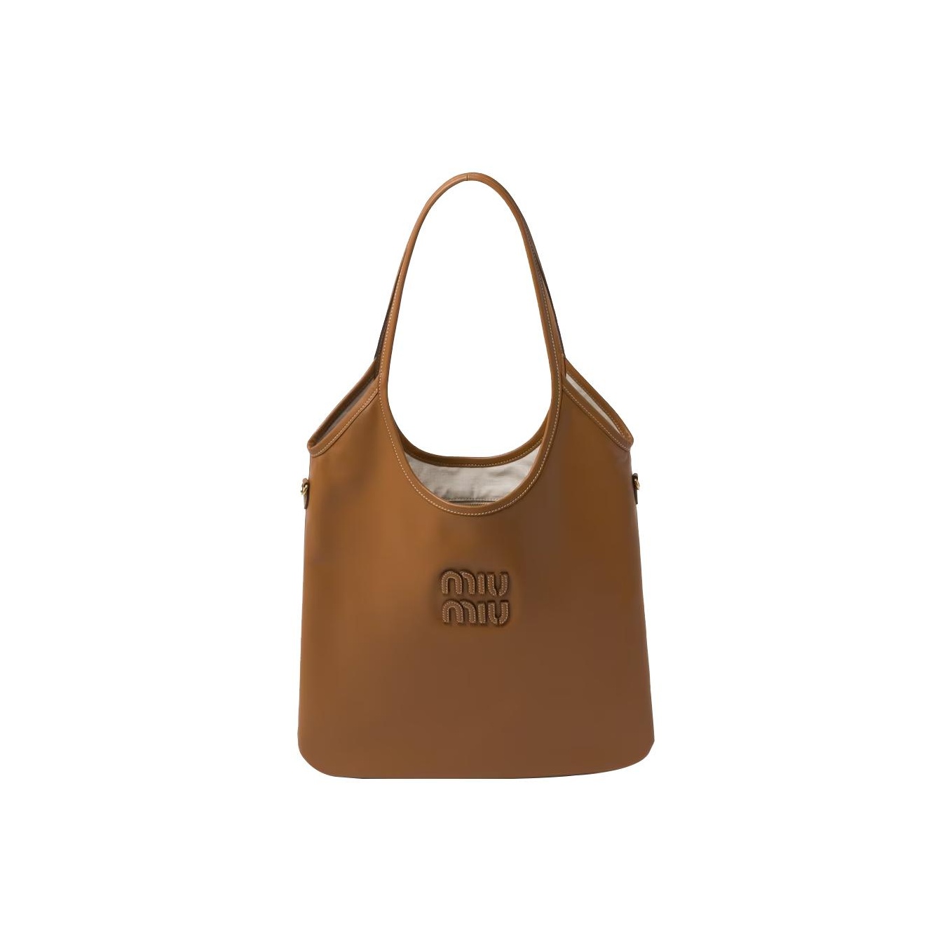 Miu Miu Women's' Leather Patch Handbag in Brown | LN-CC®