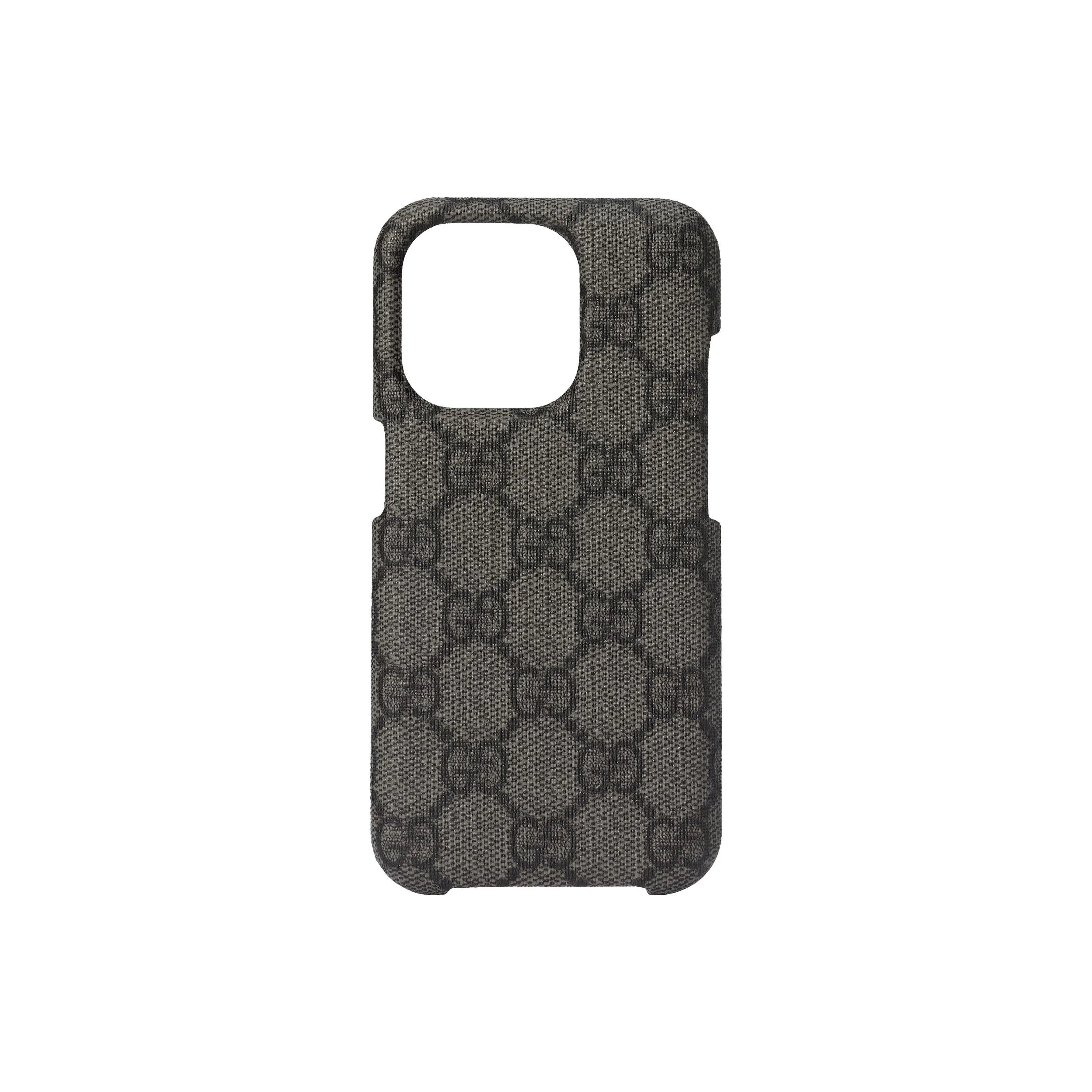 GUCCI Ophidia Canvas IPHONE 15 PRO Protective Cover Bag Accessory Men's Gray & Black