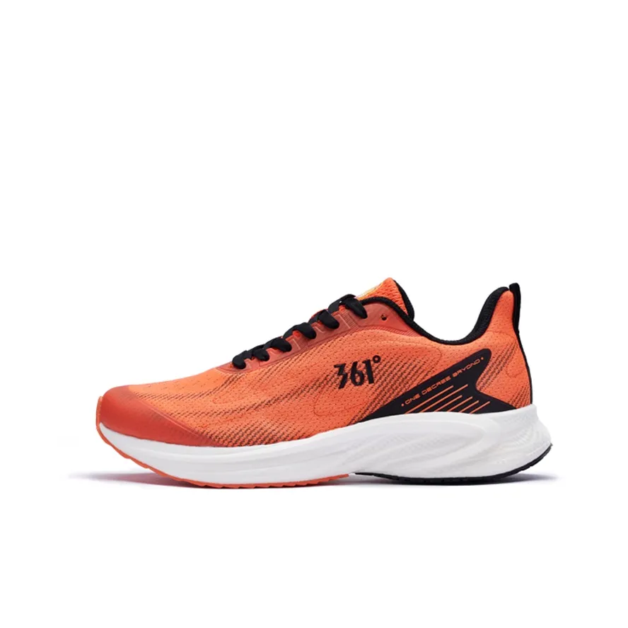 361° QU!KFOAM Cushioning Anti-Slip And Wear-Resistant Low-Top Running Shoes Men's Vermilion Orange