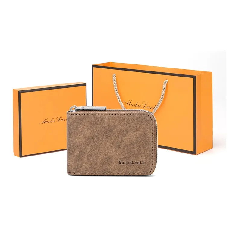 MashaLanti Микрофибра Синтетическая Кожа Картхолдер Стандартный Мужской Кофейный