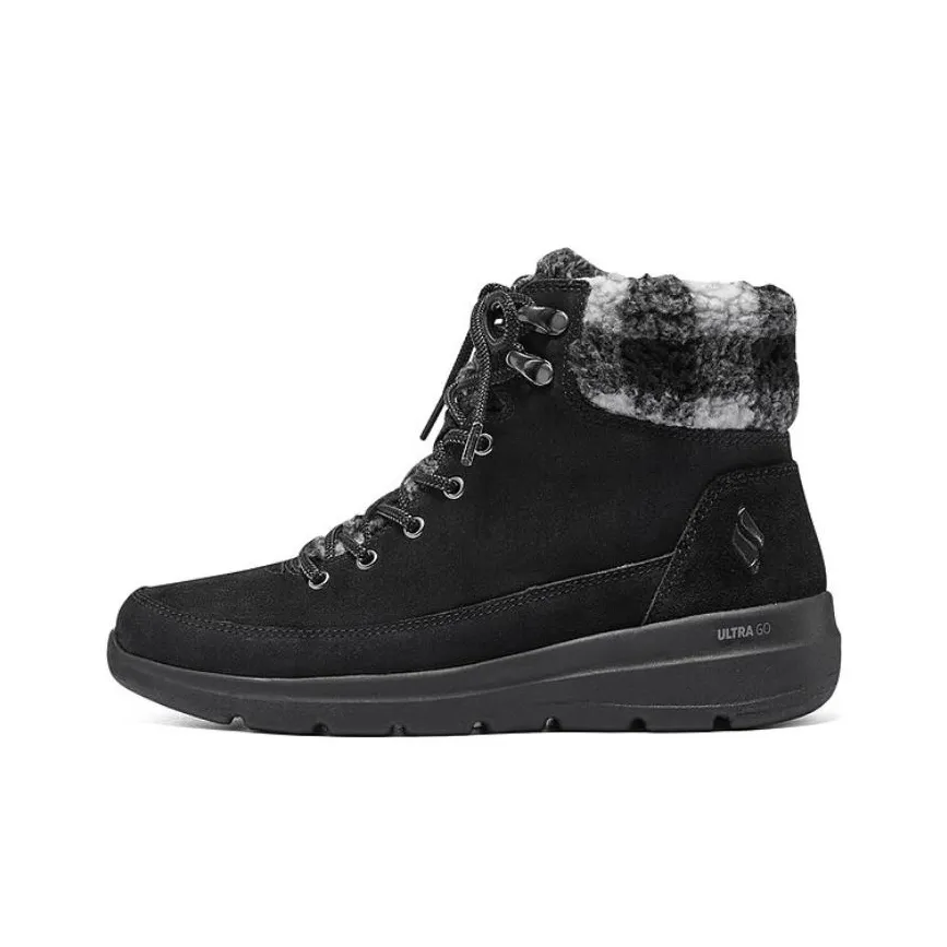 Skechers On the GO Glacial Ultra Timber 'Black White' Women's