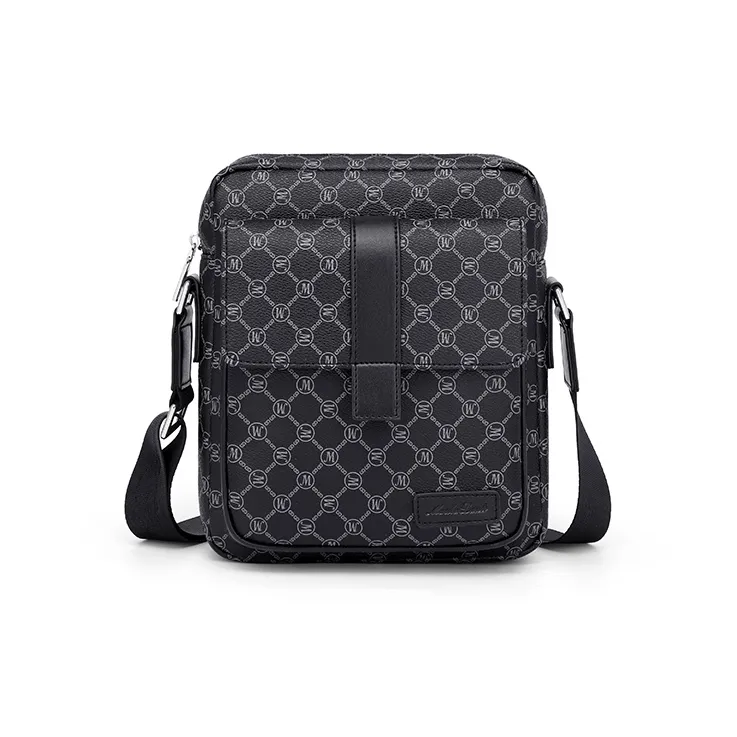 MashaLanti Рюкзак из ПВХ и синтетической кожи портфель сумка через плечо средний мужской черный