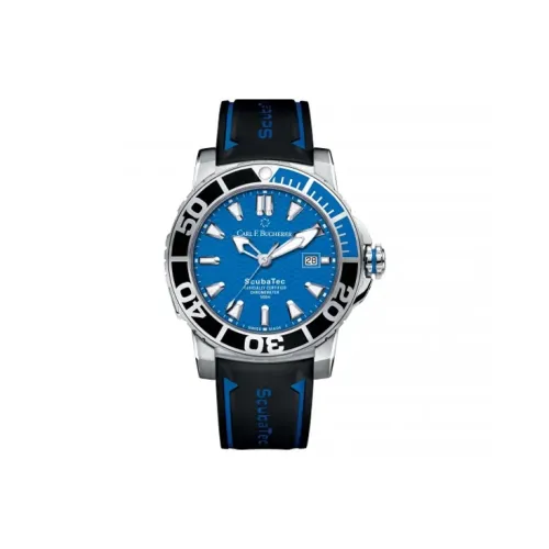 Carl F.Bucherer Автоматический Механический Часы Мужские Movement 44,6 мм Синий