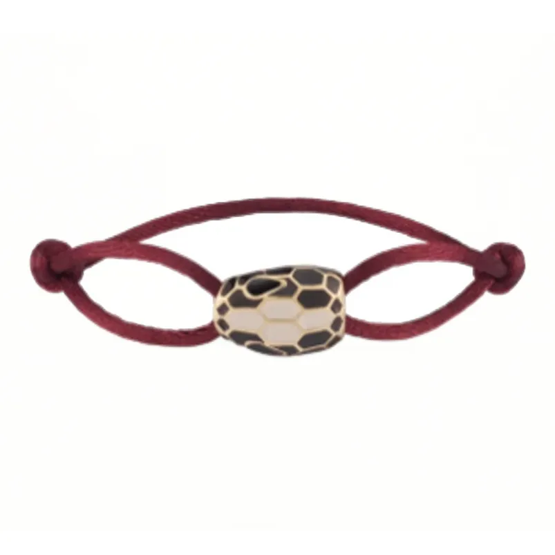 BVLGARI Gold Plated Bracelets Women's Burgundy