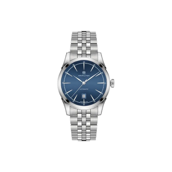 HAMILTON Automatic Mechanical Movement Men's Watches Watch 42mm Blue Dial Stainless Steel Case Stainless Steel Strap