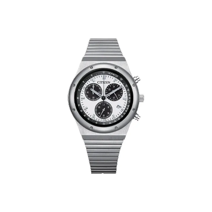 CITIZEN Кварцевый механизм нержавеющая сталь ремешок унисекс белый циферблат модель AT2541 54A