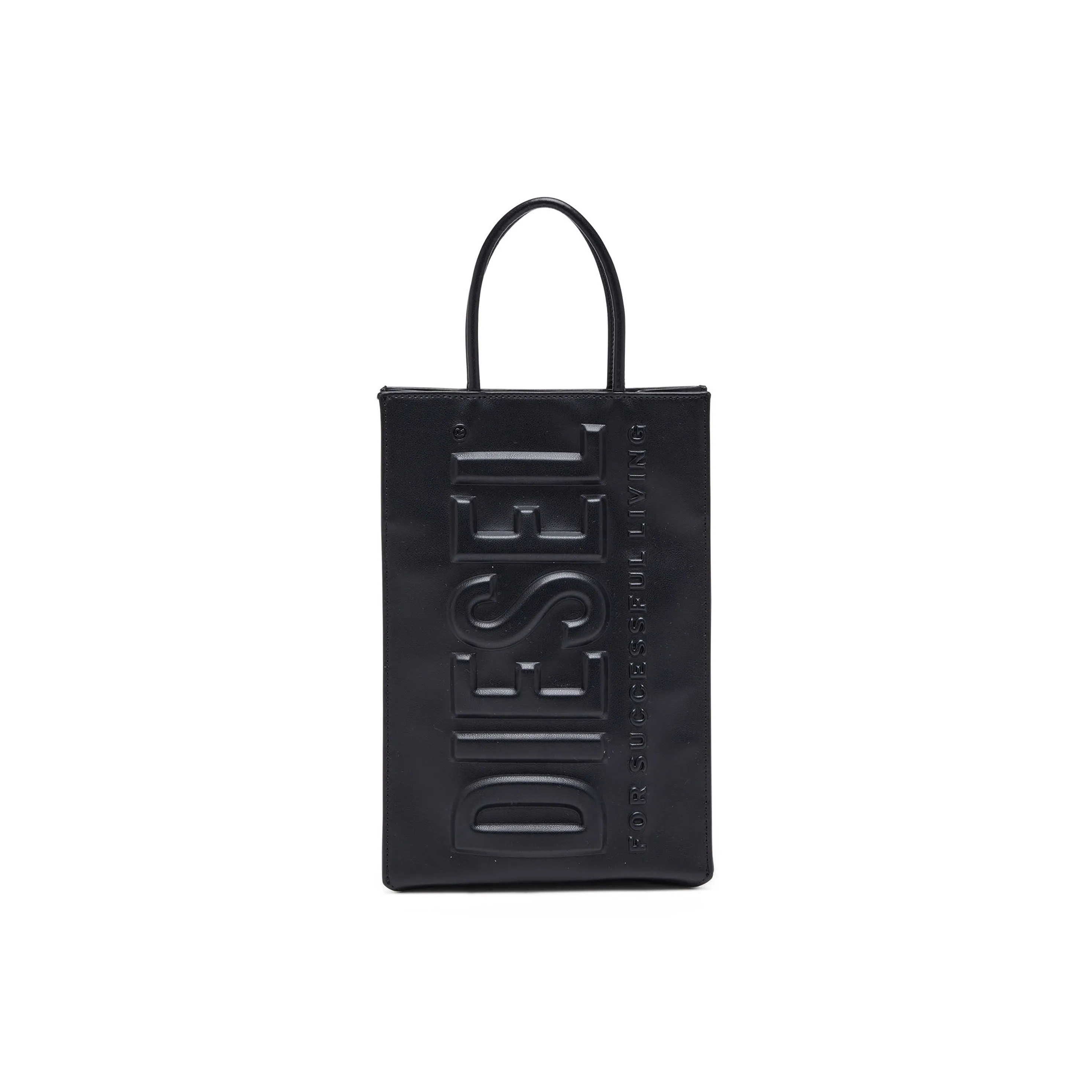 DIESEL Polyurethane Tote Bag Shopping Bag Handbag Regular Women's Black