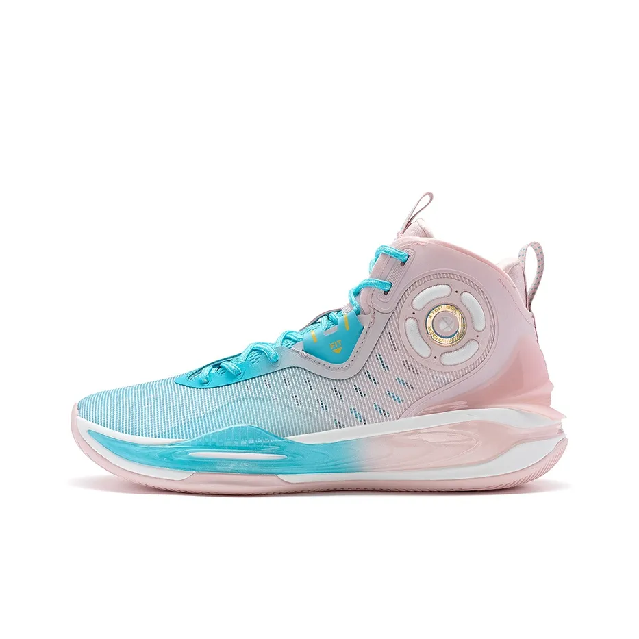 XTEP Mikaze II High Top Basketball Shoes Men's Blue Pink