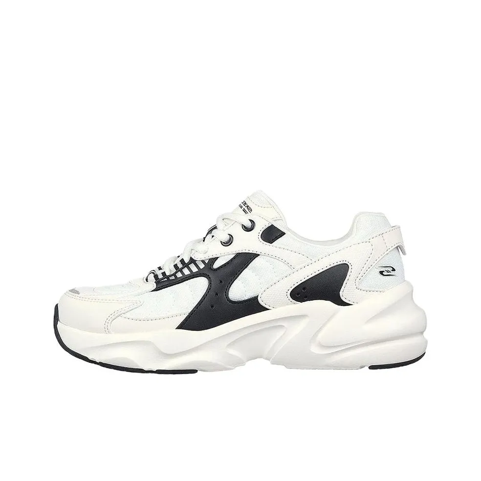 Skechers BOBS BAMINA 2 Wave Riding Low Top Толстая подошва Кроссовки Женские Бежевый Белый Черный