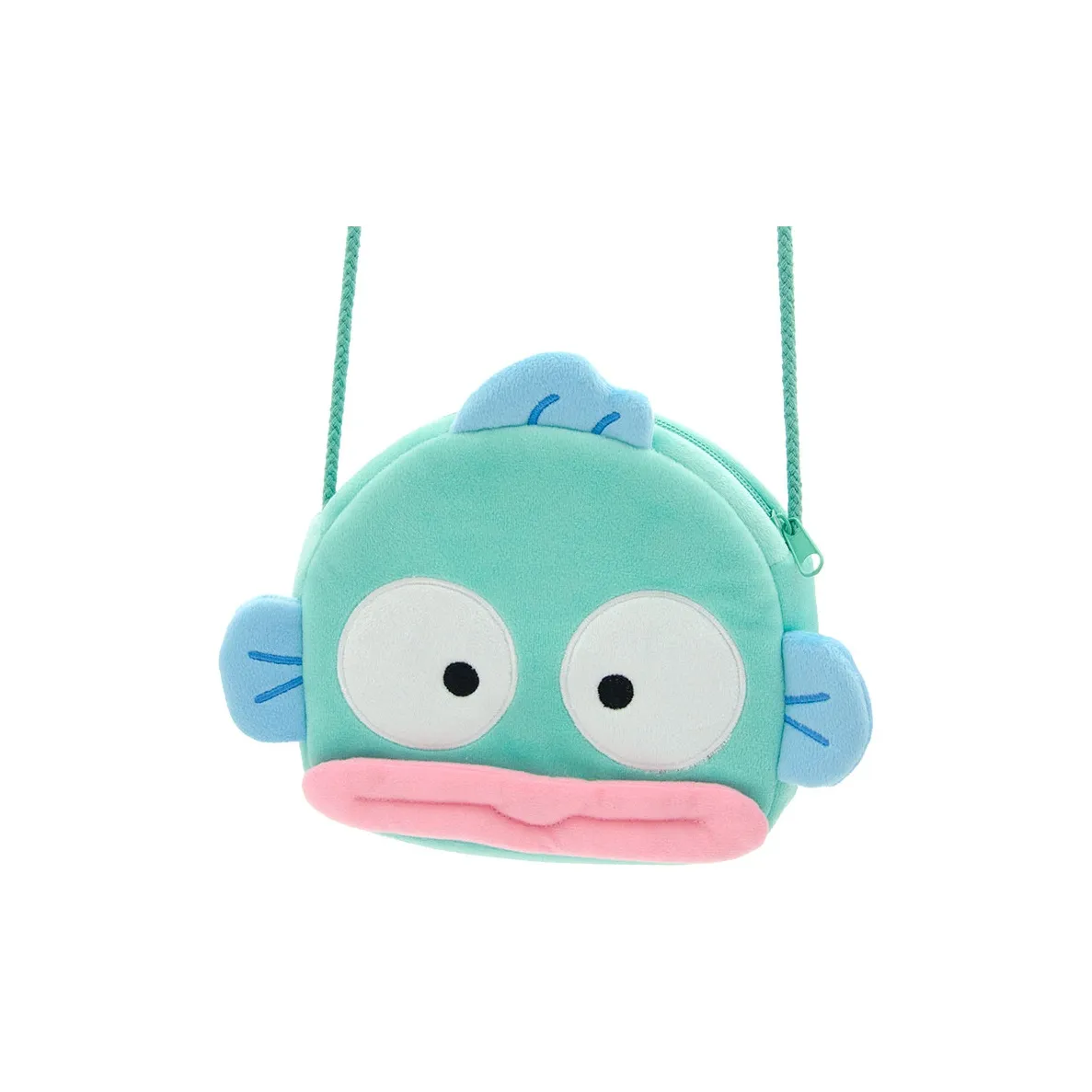 E Strong Sanrio Three Little Piglets Совместный бренд Санрио Hangyodon Ультра Мягкий Короткий плюшевый Half Fishman Сумка через плечо Обычный Унисекс