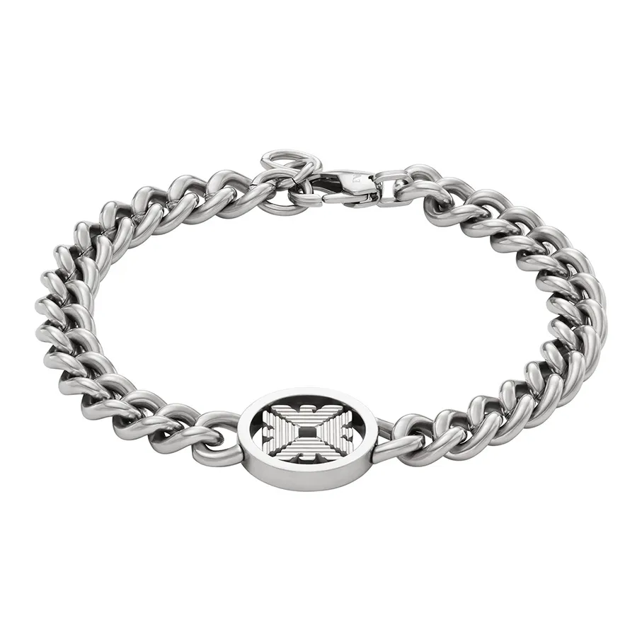 EMPORIO ARMANI Stainless Steel Bracelets Men's Silver