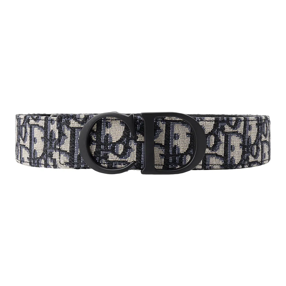 Dior 0blique Homme Logo Buckle Belt