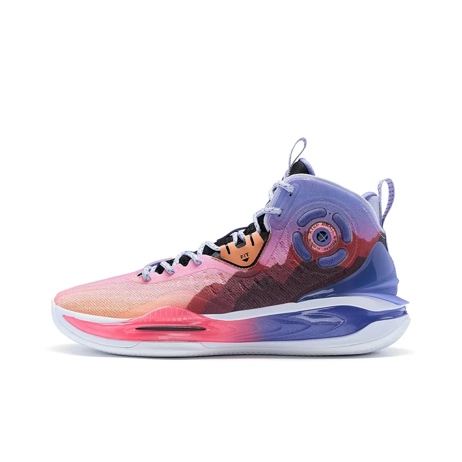 XTEP Mikaze II High Top Basketball Shoes Men's Pink Purple
