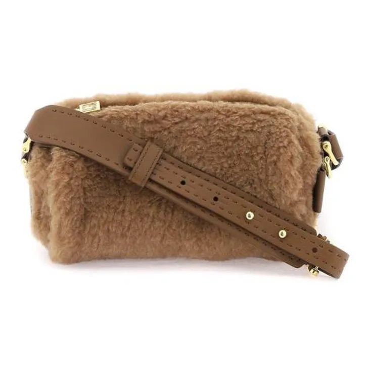 MaxMara Camel Hair With Silk Crossbody Bag, Shoulder Bag Women's Brown