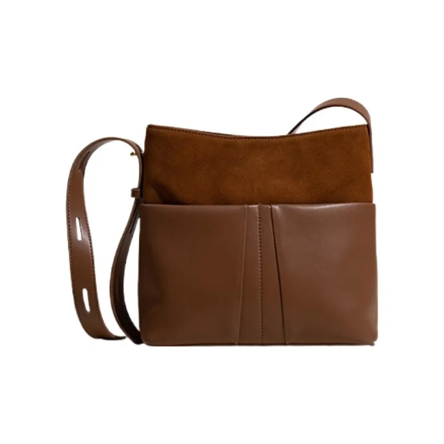 MISS MUSI Корова Кожа Ведрообразная Сумка Плечевая Сумка Средний Унисекс