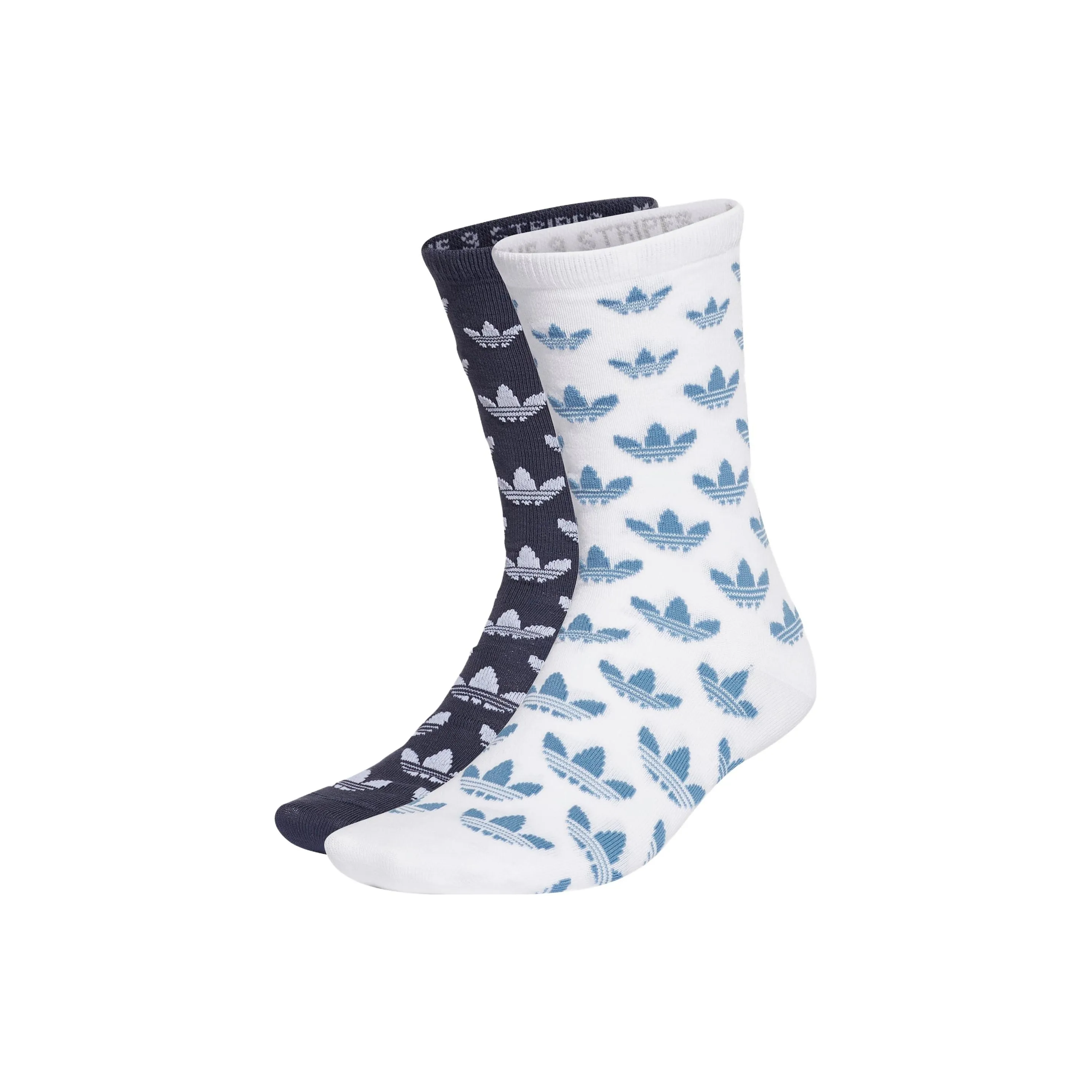 Adidas Originals Monogram Thin Crew Socks Crew Socks Unisex 2 Pack